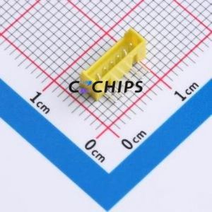 XY-MX1.25-6A21-YT Wire-to-Board Pin Header Bent Lead Through Hole,P=1.25mm 1x6P 1.25mm Right Angle Insert PicoBlade (MX 1.25) - Product Image 1