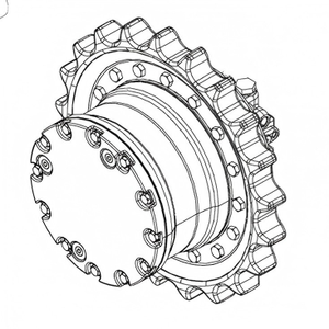 Motor Reductor Hidráulico de Traslación AT110504 para Miniexcavadora Deere 30 - Product Image 1