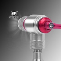 Action Union Aluminium Vélo Outil Cartouche Tête CO2 Vélo Pneu Co2 Gonfleur avec Manchon Isolé Adaptateur Pompe Presta Schrader