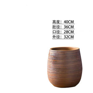 Pot de plante verte debout de plancher minimaliste moderne nordique pour la décoration intérieure Vase en céramique pour l'article décoratif d'affichage de plante - Product Image 4