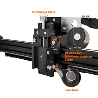 NEJE 3 Max V2 A40640 DIY CNC Laser Pengukir Kayu pemotong pengukir untuk akrilik gambar kulit Laser 3d mesin pencetak