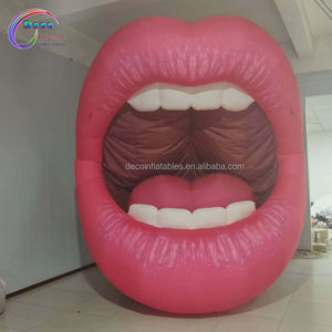 Modelo de aire de labios rosa de 4 metros de alto para pintalabios oral Evento Publicidad Inflables - Product Image 1