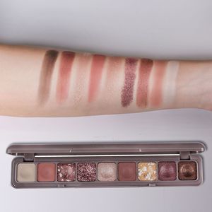 9สีอายแชโดว์เนื้อแมทกลิตเตอร์เนื้อแมทกันน้ำติดทนนานแผ่นคีย์บอร์ดลาเมล่าเครื่องสำอางสำหรับแต่งหน้า - Product Image 1