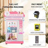 Solutions de distributeurs automatiques de crème glacée personnalisables DOLA pour les entreprises Modèle de libre-service efficace et rentable