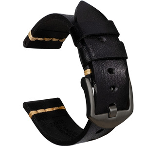 Bracelet de montre en cuir véritable italien de première qualité pour Samsung Huawei Garmin 20 mm, fait main, style rétro - Product Image 3