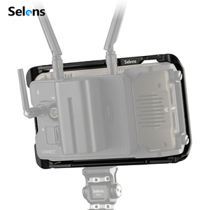 Estabilizador de Jaula para Monitor Selens SRA8-NinjaV-B para <span class=keywords><strong>Atomos</strong></span> Ninja <span class=keywords><strong>V</strong></span> Series con Riel NATO Integrado y Abrazadera para Cables - Product Image 1