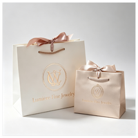 Sacs en papier personnalisés écologiques, petits sacs cadeaux de remerciement avec gaufrage, boîte d'emballage pour bougies