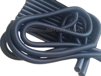 Tuyau de drainage d'aspirateur de rue en spirale flexible en acier PVC noir personnalisé