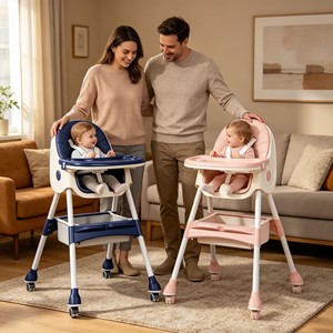 Chaise haute réglable multifonction pour enfants et tout-petits RHS-HC2, best-seller du fabricant, chaise d'alimentation pour bébé - Product Image 1