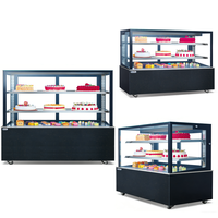 Lemari Display Kue Stainless Steel dengan Lampu LED