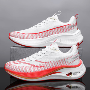 Men's and Women's Shock-Absorbing Running <b>Shoes</b> with <b>Lace</b>-Up Closure Fashionable Mesh Racing Feature for Autumn Season - Product Image 1