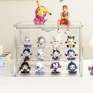 स्पष्ट एक्रिलिक धूल-नि: शुल्क प्लास्टिक घन मैनुअल मॉडल भंडारण बॉक्स खिलौने मॉडल पारदर्शी खिलौना आंकड़े गेराज किट प्रदर्शन के मामले बॉक्स - Product Image 4