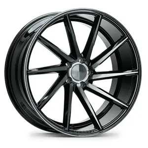 High Performance Alloy Wheels 18 19 inch 5*112 5*120 gun grey spiral wing multi-spoke hub for CVT