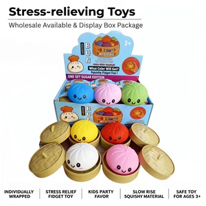 Juguete Blandito de Plástico Kawaii con Forma de Bollo al Vapor, Juguete Antiestrés con Vaporizador de Bambú, Caja Sorpresa de Colores Misteriosos para Niños - Product Image 1