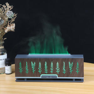 Wheat Ear Pattern Aroma Diffuser Humidifier 0.5L USB Powered 2-8H <b>Timer</b> Home Office Essential Oil Diffuser - Product Image 3