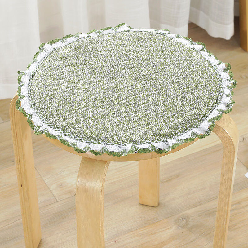 Cotone verde con pizzo