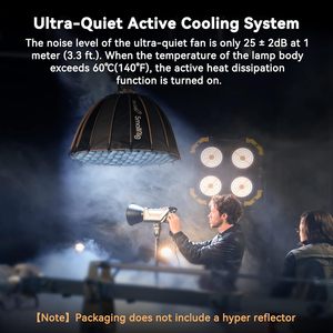 SmallRig RC <span class=keywords><strong>120D</strong></span> 120W COB LED luce Video, supporto adattatore AC e 14.4V-Mount V batteria-4208 - Product Image 4