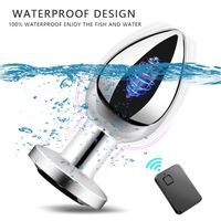 Vibromasseur anal en acier inoxydable vibrant en métal pour couple masculin, masseur de prostate sans fil à 10 fréquences, jouets sexuels anaux