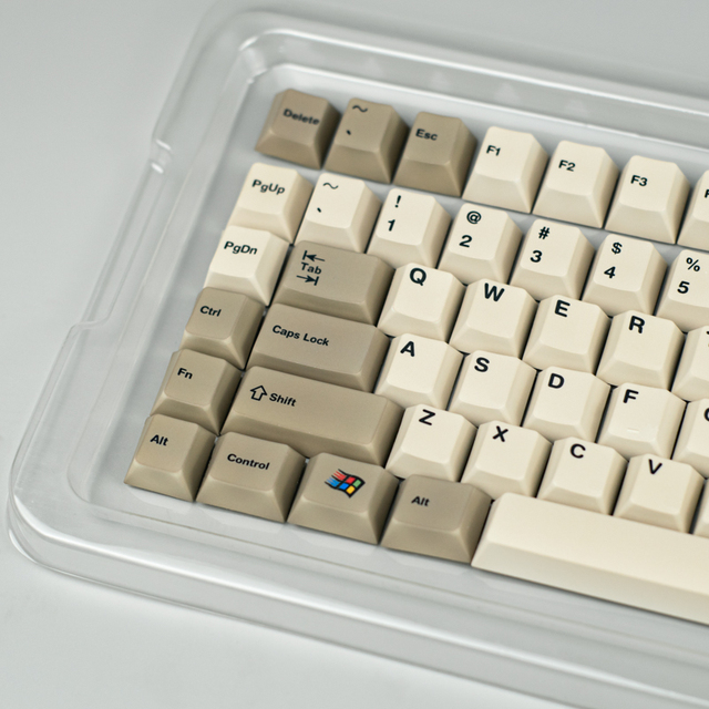 Custom LOGO Vintage PBT Keycaps Retro Thermal Sublimation ANSI/ISO Keyboard Keycap