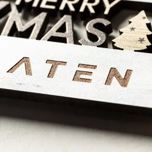 Magnete in legno di Buon Natale, merchandising personalizzato - Product Image 2
