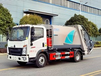 Camion à ordures électrique à énergie nouvelle Euro 4 Diesel 12 mètres cubes benne arrière 220 CV 6X2