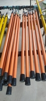 Bâton télescopique isolé en fibre de verre FRP 10kV-500kV pour travaux sur lignes haute tension