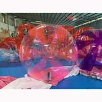 Ballon de football aquatique gonflable transparent d'été, ballon aquatique coloré léger et écologique pour piscine, plage et événements