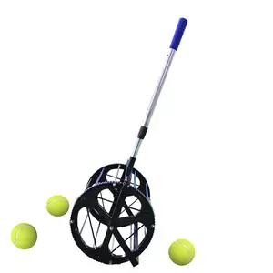 Groothandel Professionele Draagbare Tennisbal Picker Telescopische Handgreep Collector Training Apparatuur