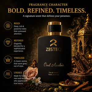 น้ำหอม ZESTEQ อู๊ด อาระเบีย ลักชัวรี่ 100 มล. โอ เดอ ปาร์ฟูม สำหรับผู้ชายและผู้หญิง กลิ่นหอมอูด วู้ดดี้ ฟลอรัล โอเรียนทัล ติดทนนาน - Product Image 1