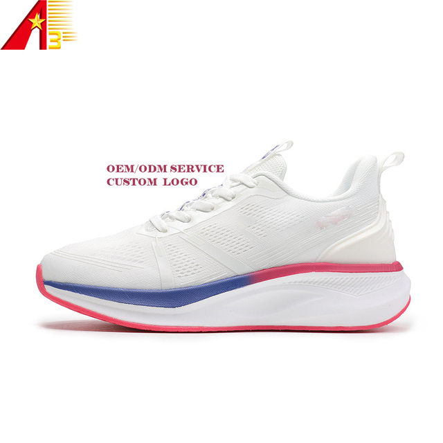 2024 New Cushioned Running Shoes Factory OEM/ODM Custom Mesh Breathable High Elastic Casual Walking Style Shoes