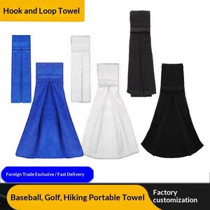 Serviette de sport portable en coton et microfibre, couleur unie personnalisée, pour rugby, football, golf, etc. - Product Image 2
