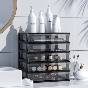 Organizador de escritorio para oficina, artículos de papelería, suministros de oficina, cajones de almacenamiento de plástico antiguo apilables - Product Image 4