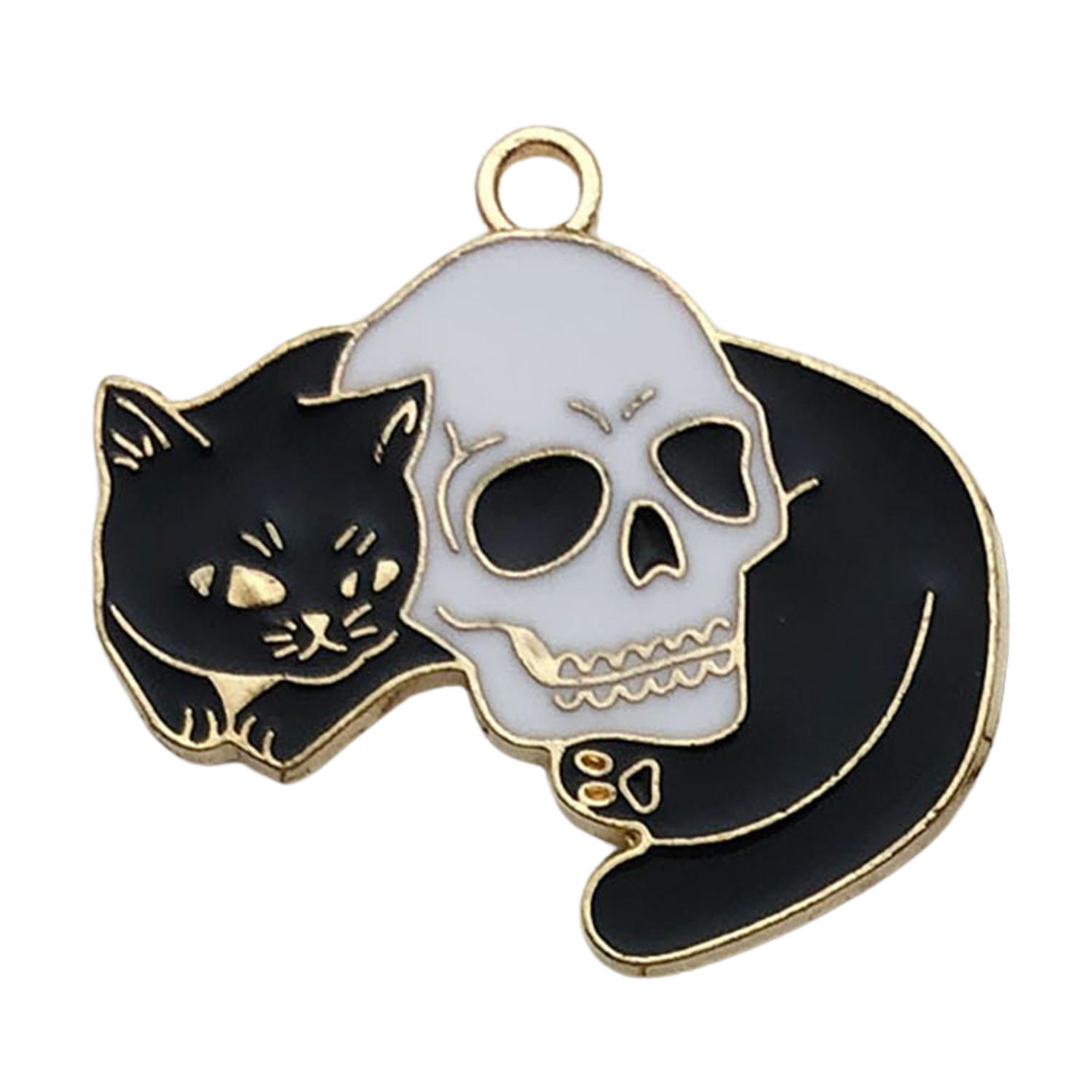 Skeleton cat 26x24mm-1.5g-1812