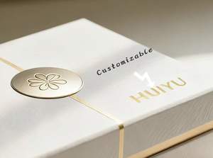 Boîte cadeau avec couvercles, coffret cadeau pour petites entreprises, emballage rose poudré, bleu, pour enfants, petits bijoux pour bébés, boîte cadeau de luxe personnalisée pour mariage - Product Image 3