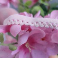 Sangle élastique en nylon de couleur unie de haute qualité, best-seller, demi-lune, 1,4 cm