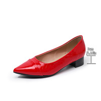 Nouvelles chaussures de travail pour femmes à talon bas, élégantes et confortables, à bout pointu et talon épais