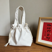Sac fourre-tout en toile réutilisable écologique personnalisé avec logo, grande capacité, couleur unie, en coton, avec cordon de serrage, idéal pour les cadeaux (vente en gros)