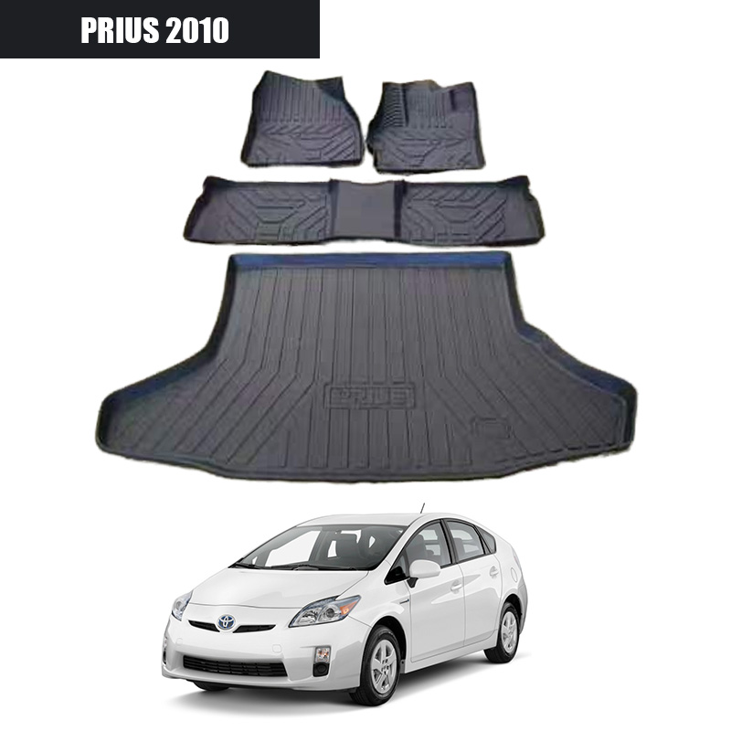 Fussmattenprofi Tappetini Auto Gomma per Toyota Prius+ HYBRID 2011-2021 – 5D Premium in Pelle Sintetica, Su Misura, Antiscivolo – Set Completo per Interni Auto