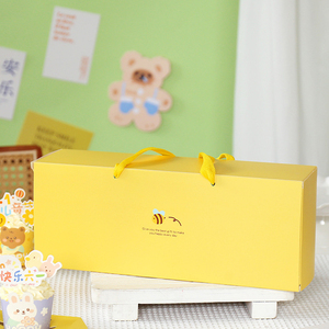 Nuova scatola per cupcake con finestra aperta per ascensore per cartoni animati per bambini ins confezione regalo per muffin con mousse creativa al vento - Product Image 6