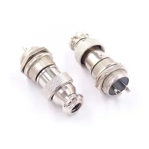 Gx16 סוג אגוז נקבה מחבר 2pin שקע תעופה עגול מחבר חוט לוח חוטי לוח מחבר