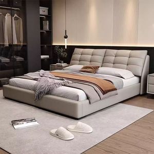 <span class=keywords><strong>Lit</strong></span> Double King Size Rembourré en Bois de Luxe Moderne avec Tiroirs et Matelas Intégré – Collection Chambre à Coucher - Product Image 3