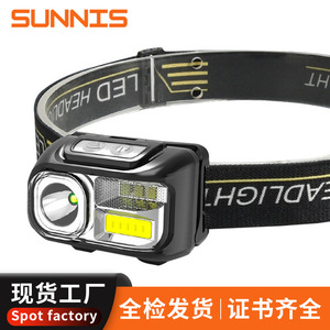 Linterna Frontal LED Recargable con Luz Blanca Regulable para Pesca y Uso en Exteriores - Product Image 2