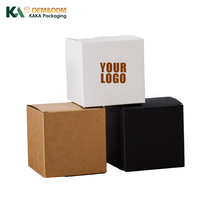 Caja Plegable Rígida Negra Mate con Logotipo Personalizado KAKA, Empaque de Regalo de Lujo para Ropa, Sombreros, Envío de Productos Electrónicos
