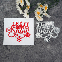 AAGU New Metal Cutting Dies mold Scrapbooking Craft Cutting Die Let It Snow Snowflake Christmas Craft Paper Cutting Dies