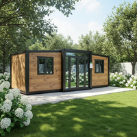 Maison conteneur pliable rapide, couleurs personnalisables, design moderne du milieu du siècle, tailles 20/40 pouces, garantie 1 an, fabriquée