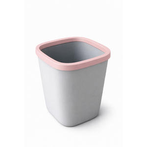 Poubelle carrée 12L à ouverture supérieure en plastique PP pour bureau, usage intérieur, sans couvercle, seau de rangement d'Istanbul - Product Image 1