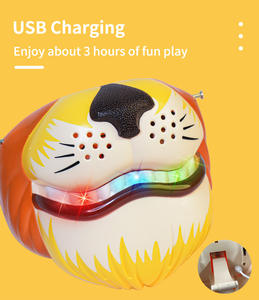 Tutup kepala plastik lucu dengan pengganti suara, mainan pesta Masker Natal mainan interaksi mulut untuk anak-anak hadiah Natal - Product Image 6