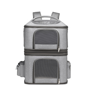 AMZN Vende <span class=keywords><strong>Mochila</strong></span> Transportadora Doble Desmontable <span class=keywords><strong>para</strong></span> Gatos y <span class=keywords><strong>Perros</strong></span> Pequeños, Transportadora de Viaje <span class=keywords><strong>para</strong></span> 2 Gatos, Perfecta <span class=keywords><strong>para</strong></span> Rescate - Product Image 1
