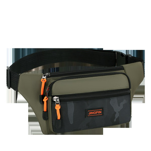 Jingpin Men's Waist Bag Waterproof Oxford Cloth Multi Layer Chest Pack Outdoor Sports Casual Travel Phone Holder - Product Image 2