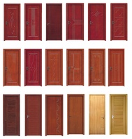 Portes en bois massif CBMmart pour villa moderne avec isolation acoustique, surface finie, design à dessus arrondi